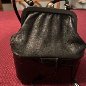 Chic Black Mini Bag for Women Leather